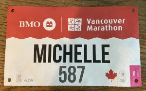 Race bib for marathon